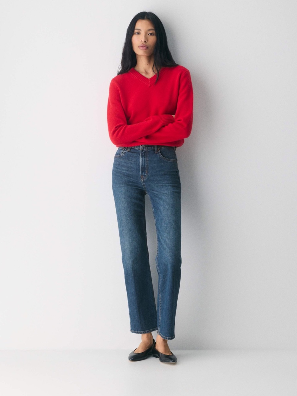 Aritzia Denim Forum The Arlo Hi-Rise Straight Jeans size 24 High Waisted